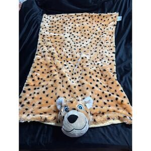 Rainforest Cafe 28" x 39" Maya Jaguar CHEETAH Lap Blanket